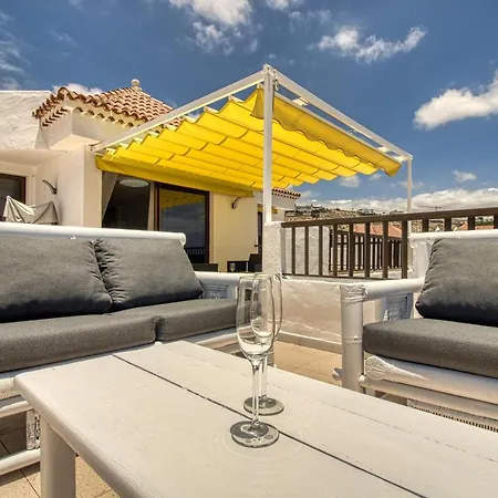 Apartamento Garajonay Atico Costa Adeje&jacuzzi& Barbacoa Gran Terraza Playa Feñabe