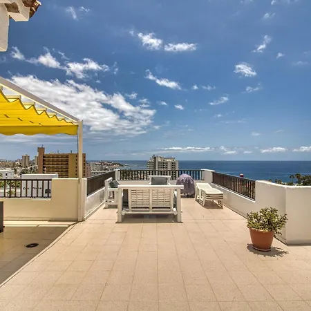 アパート Garajonay Atico Costa Adeje & Jacuzzi& Barbacoa Gran Terraza