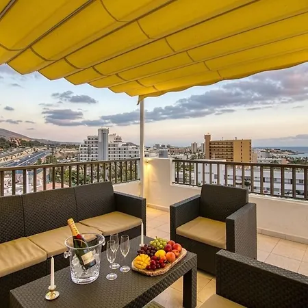 Garajonay Atico Costa Adeje&jacuzzi& Barbacoa Gran Terraza Apartamento