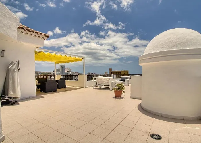公寓 Garajonay Atico Costa Adeje & Jacuzzi& Barbacoa Gran Terraza