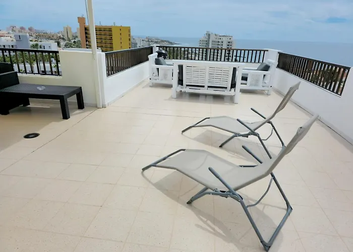 Garajonay Atico Costa Adeje&jacuzzi& Barbacoa Gran Terraza Apartamento Playa Feñabe