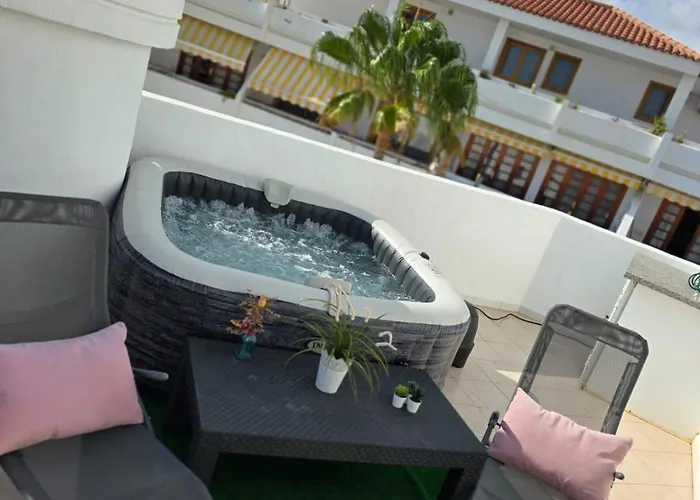 Garajonay Atico Costa Adeje & Jacuzzi& Barbacoa Gran Terraza