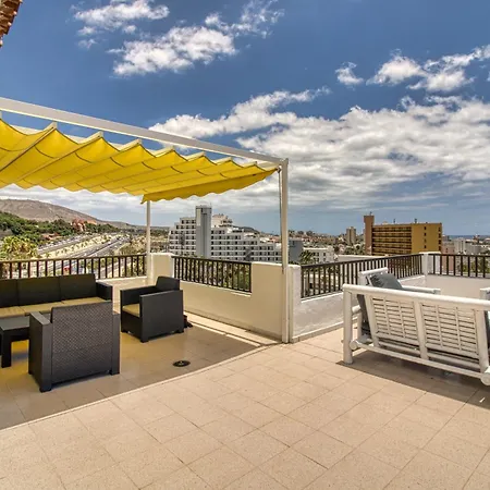 Daire Garajonay Atico Costa Adeje & Jacuzzi& Barbacoa Gran Terraza *